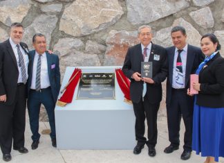 Develación de la placa conmemorativa del 70 aniversario de la relación Diplomática México-Israel en Pachuca, Hidalgo