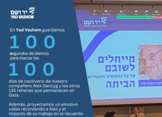 En Yad Vashem guardamos 100 segundos de silencio