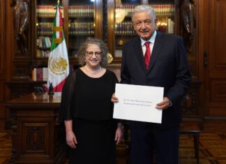 Recibe el presidente Andrés Manuel López Obrador cartas credenciales de la Embajadora de Israel en México Einat Kranz Neiger