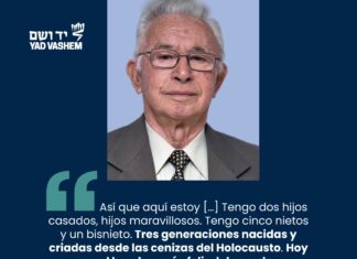 Eliezer Ayalon sobreviviente de cinco campos de concentración en el Holocausto