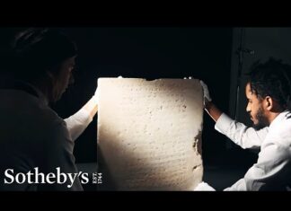 Video: la tableta más antigua con los Diez Mandamientos se vende por USD 5 millones en una subasta
