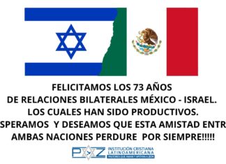 PAAZ Felicita Por 73 Años De Relaciones Bilaterales México – Israel