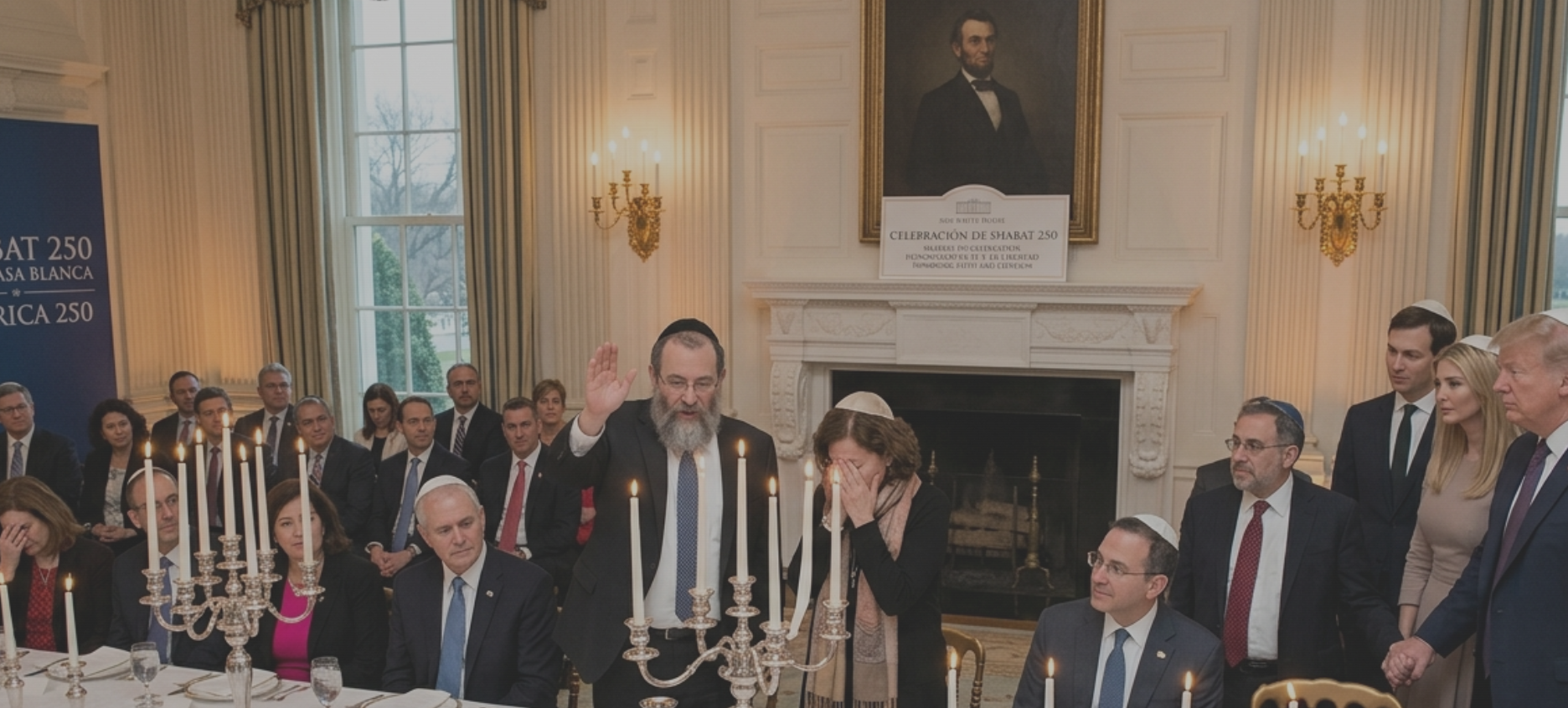 Por primera vez, la Casa Blanca celebró un Shabat nacional con más de 100 rabinos y líderes judíos invitados por Trump