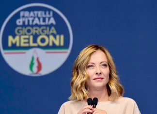 Giorgina Meloni Primera Ministra de Italia habla a favor de Israel