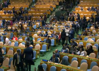 Salen Muchos De La Asamblea General De La ONU Ante La Asistencia De Netanyahu